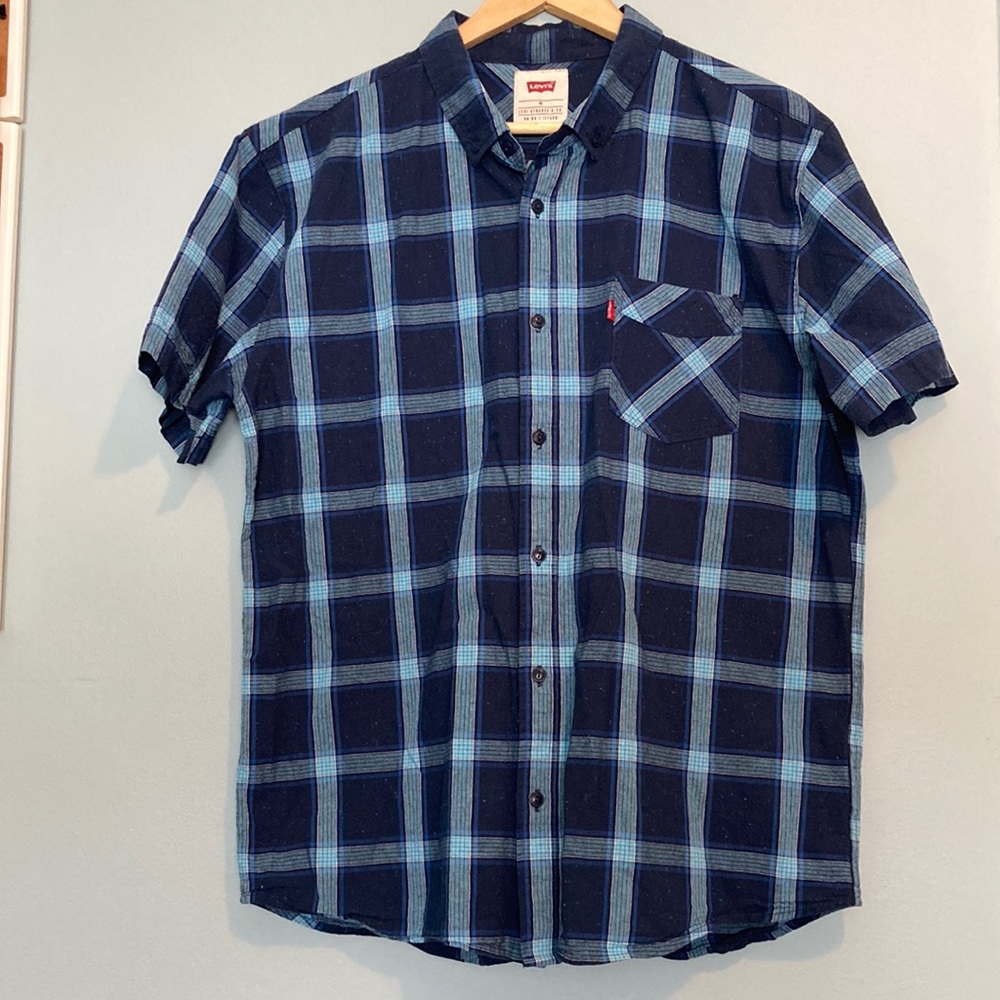 Levi’s Blue Plaid Shirt